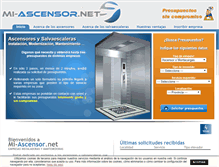 Tablet Screenshot of mi-ascensor.net